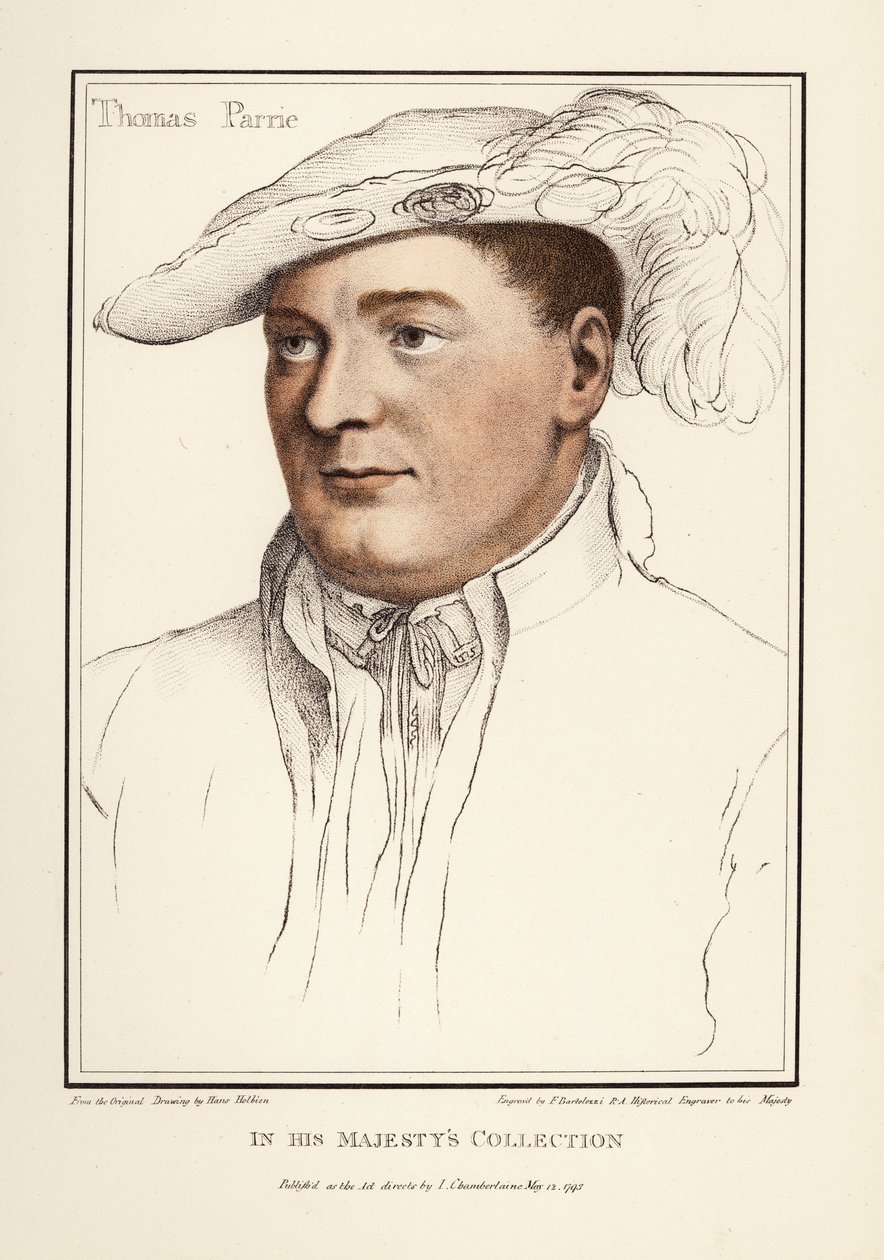 Sir Thomas Parry (1515-1560) de Francesco Bartolozzi