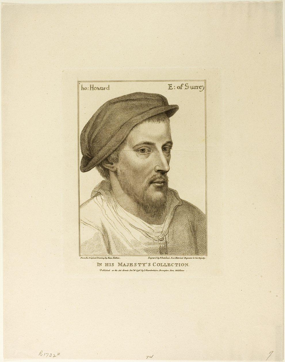 Thomas Howard, Conde de Surrey de Francesco Bartolozzi