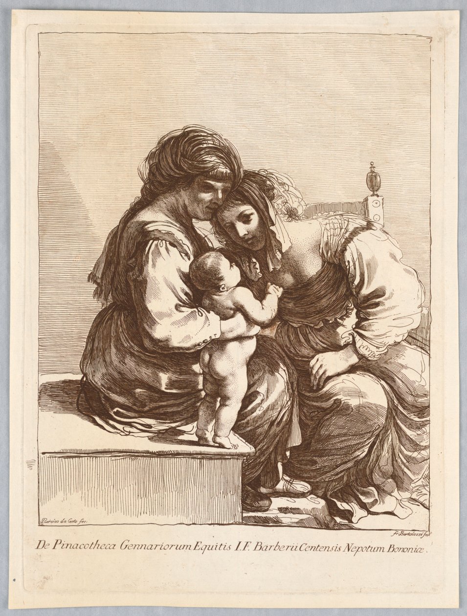 Dos Mujeres y un Niño de Francesco Bartolozzi