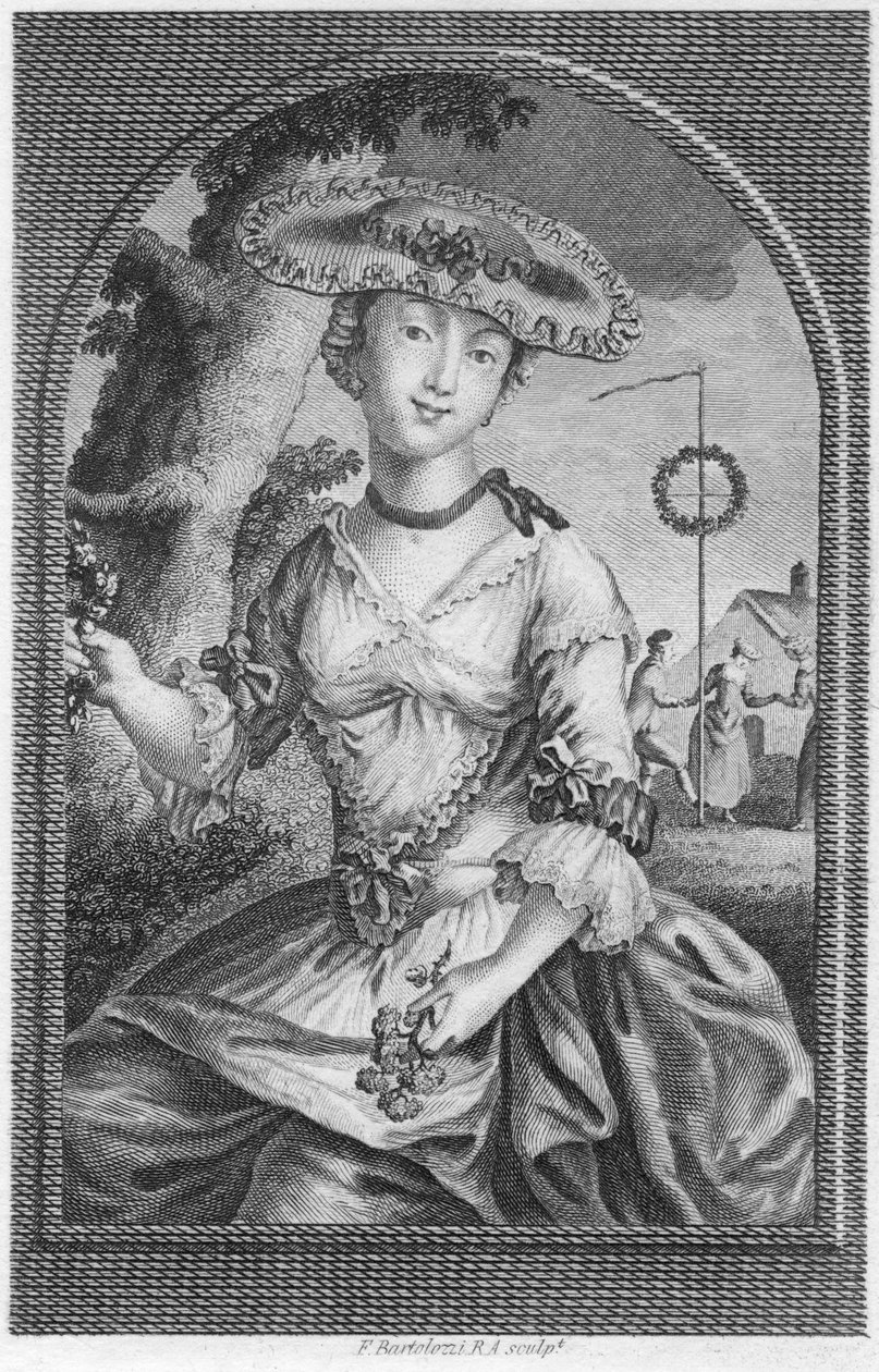 Joven mujer, c1740-1810 de Francesco Bartolozzi