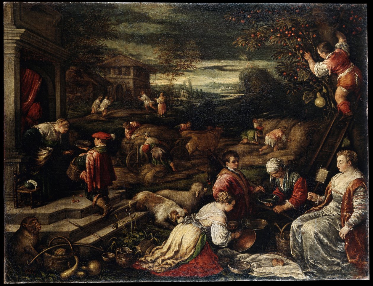 Verano, siglo XVI de Francesco Bassano the Younger