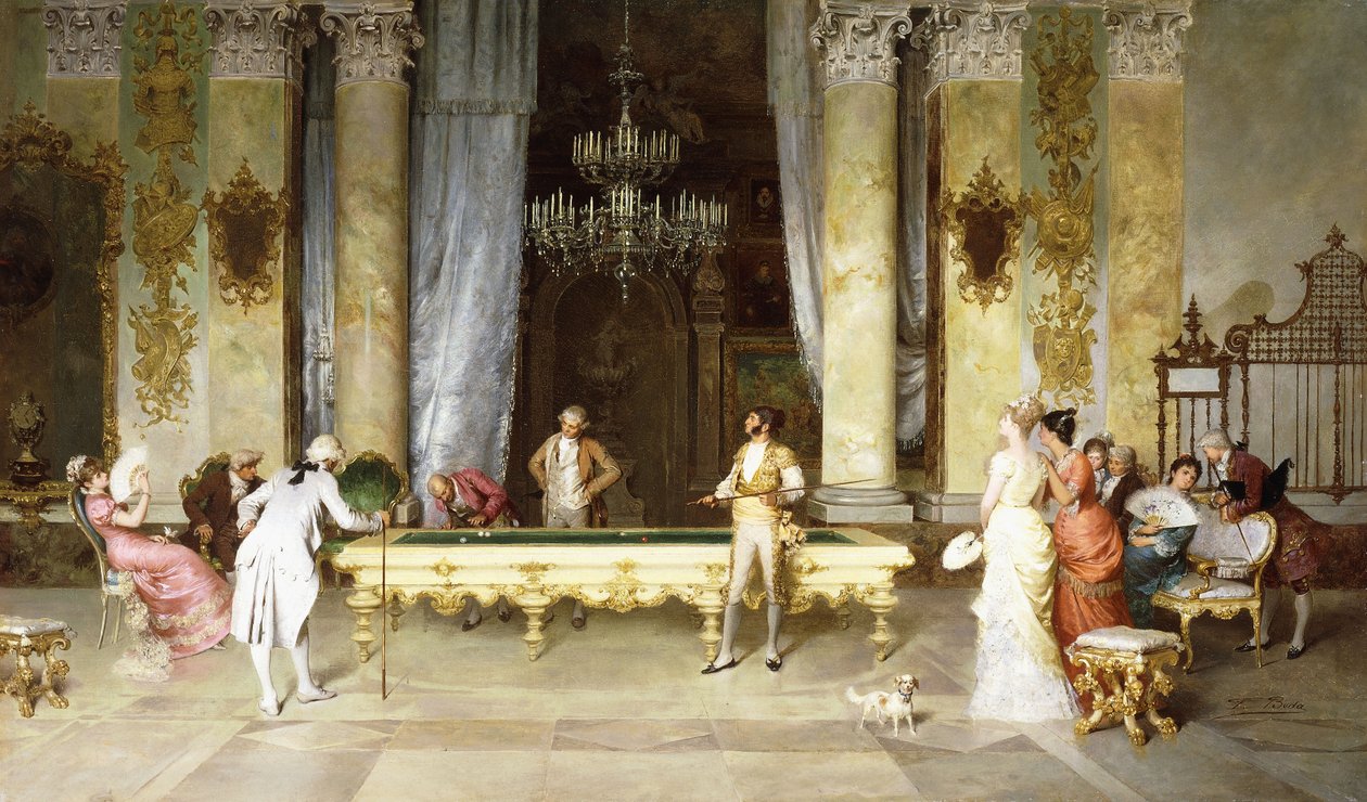 El juego de billar de Francesco Beda