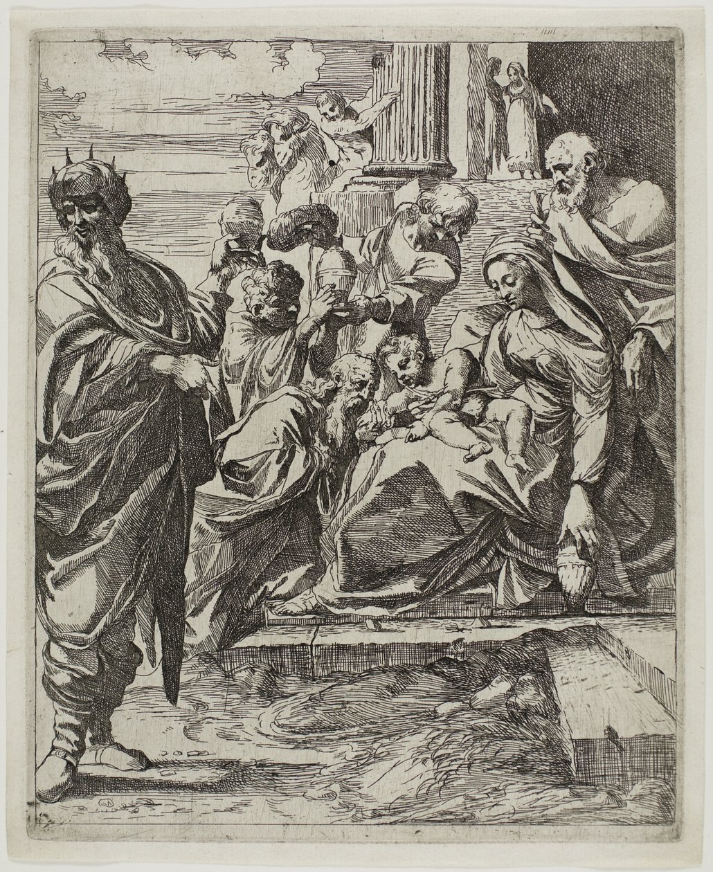 Adoración de los Reyes Magos de Francesco Brizio