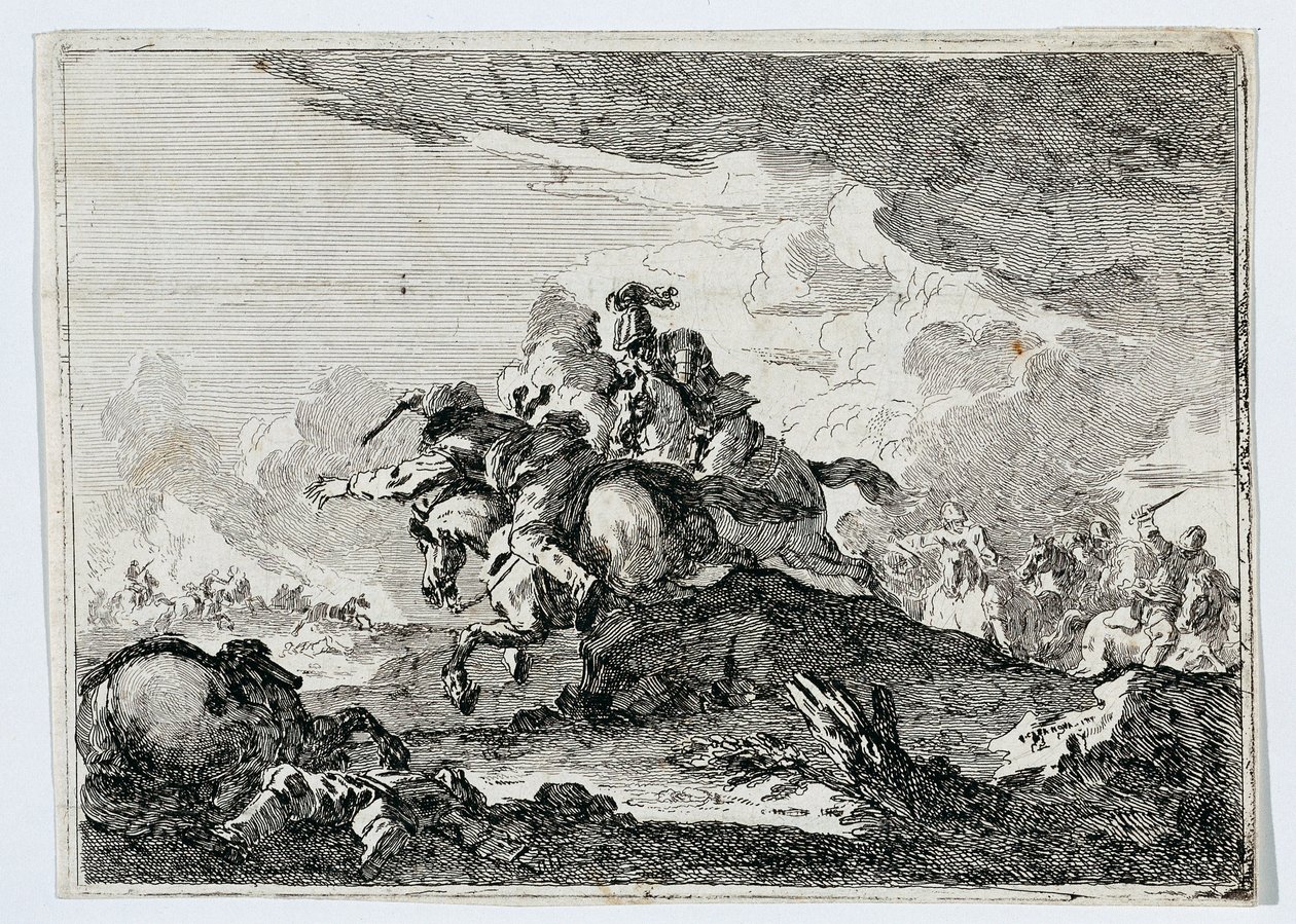batalla de caballería de Francesco Casanova