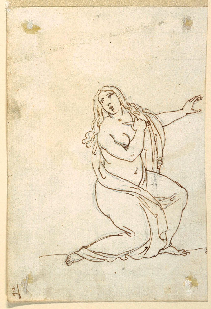 Lucrecia o Tarquinia Apuñalándose de Francesco Coghetti
