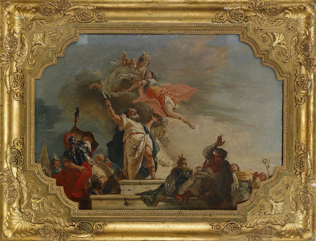 El Sacrificio de Ifigenia, siglo XVIII de Francesco Fontebasso