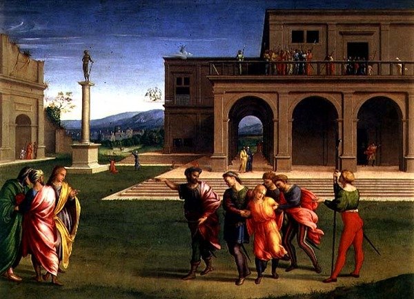 José llevado a prisión de Francesco Granacci