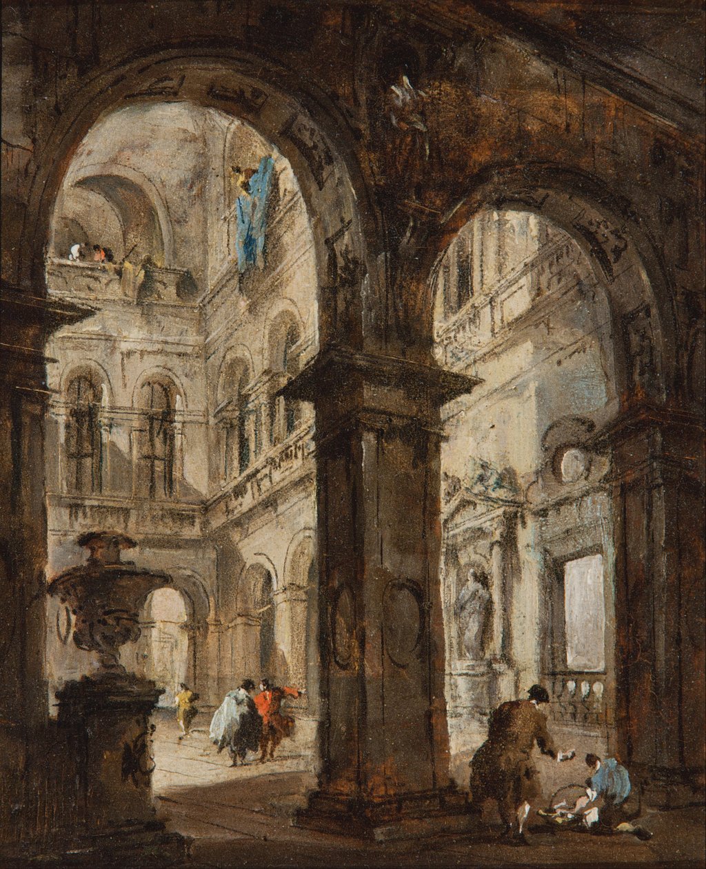 Un capriccio arquitectónico de Francesco Guardi