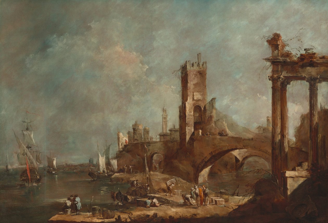 Capricho de un puerto de Francesco Guardi