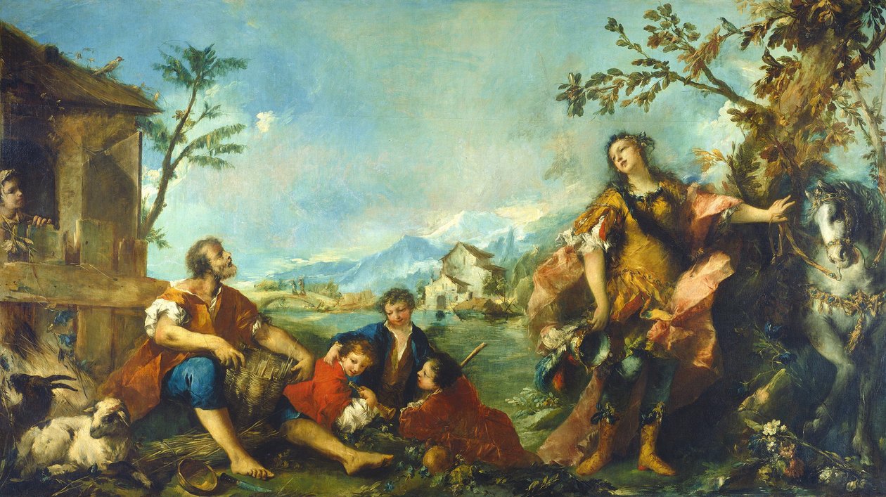 Erminia y los pastores de Francesco Guardi