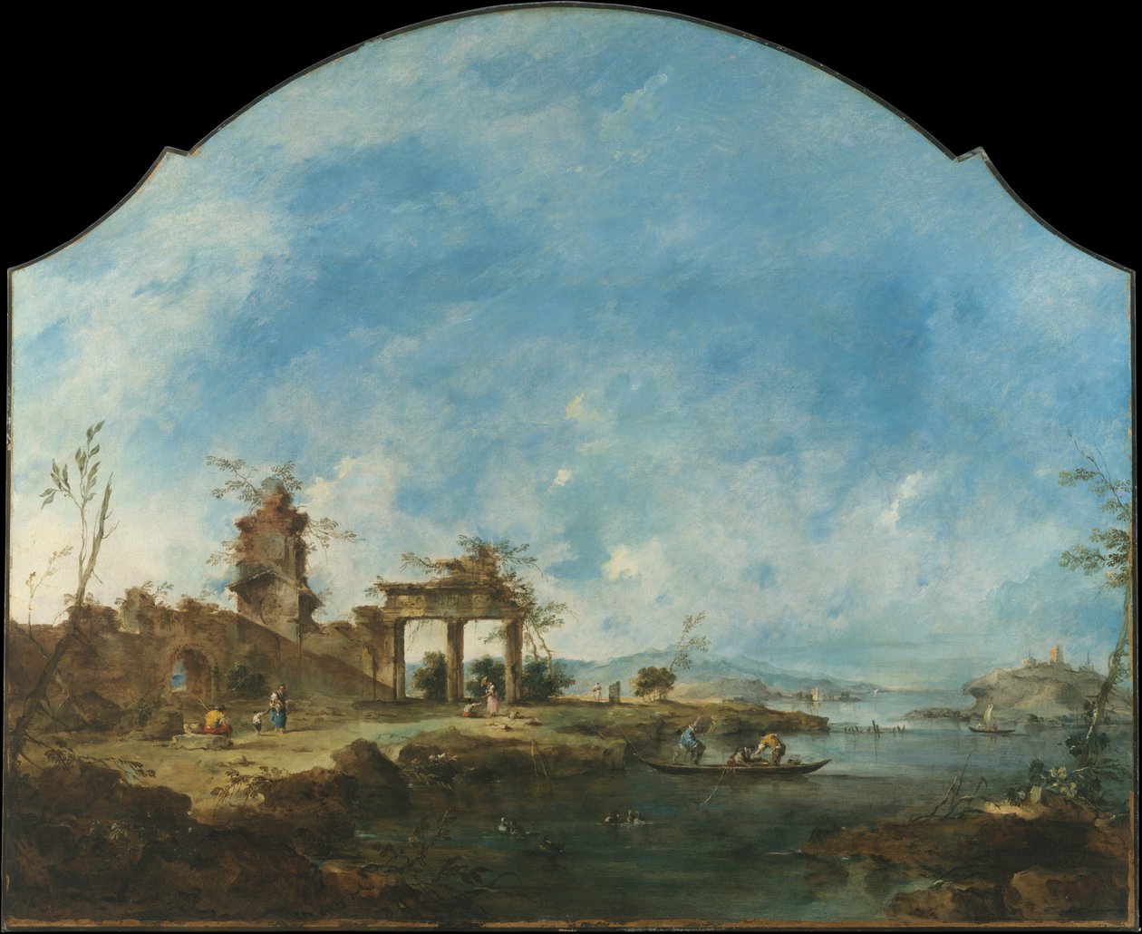 Paisaje fantástico, c.1765 de Francesco Guardi