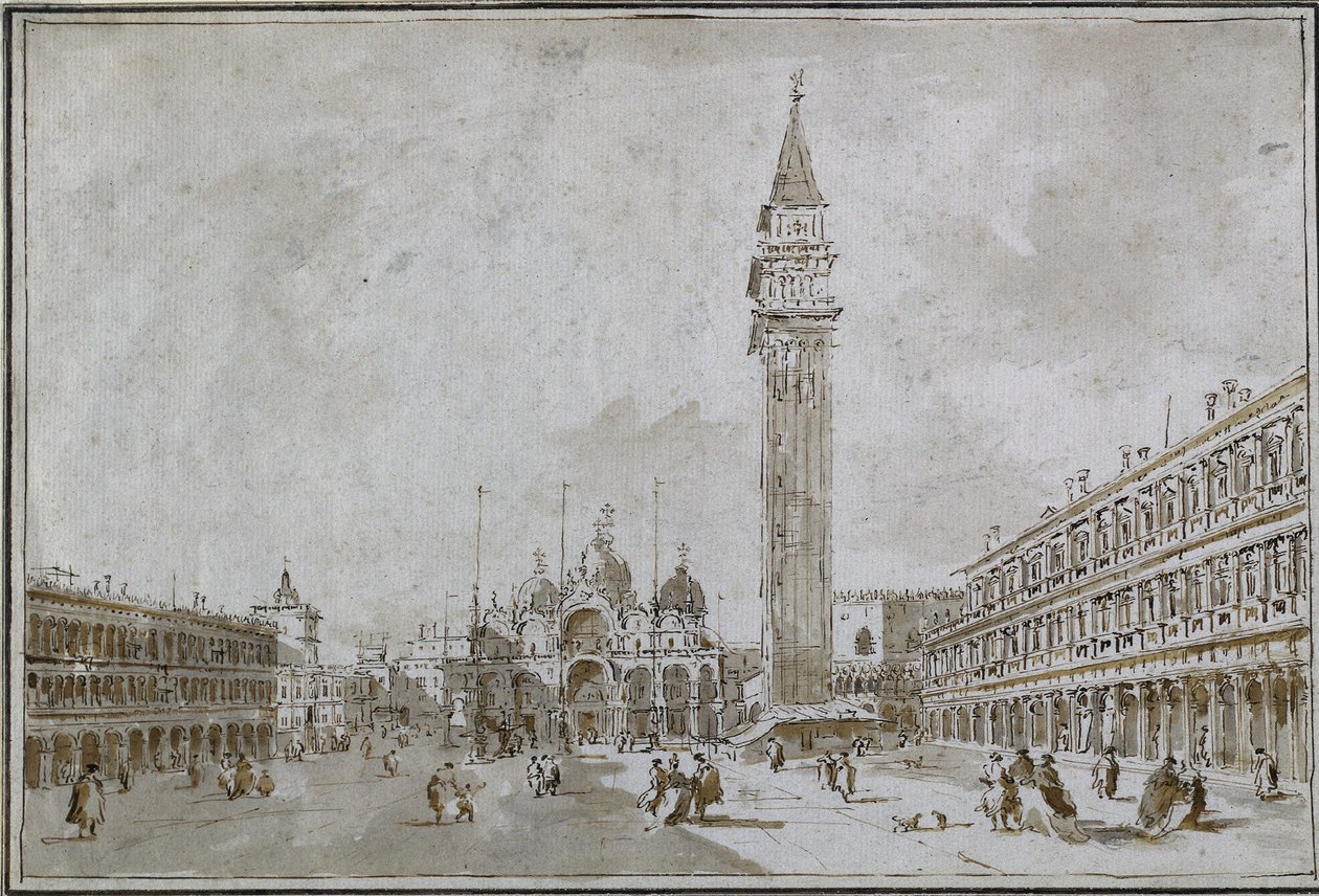 Piazza San Marco, Venecia de Francesco Guardi