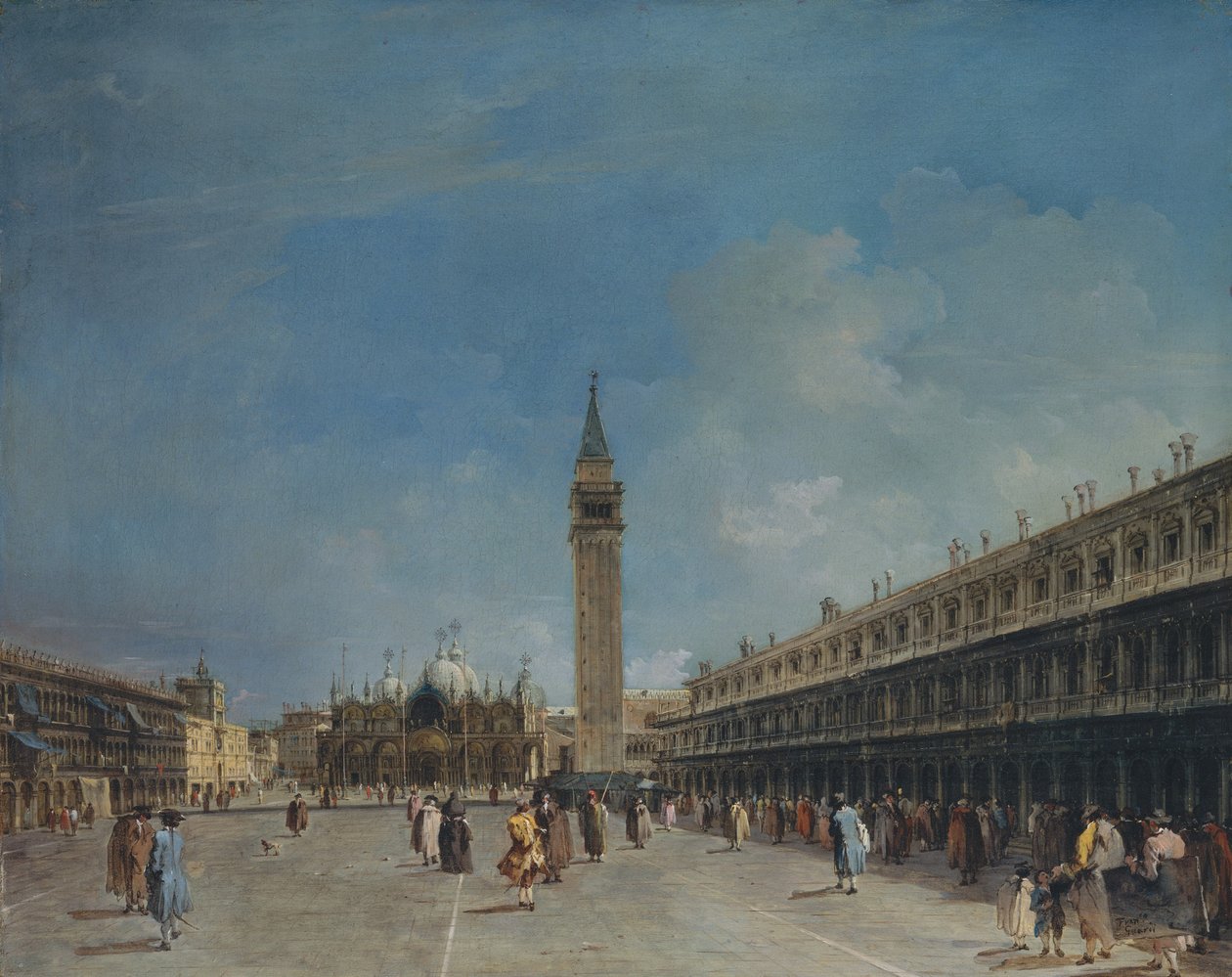 Piazza San Marco, finales de 1760s de Francesco Guardi