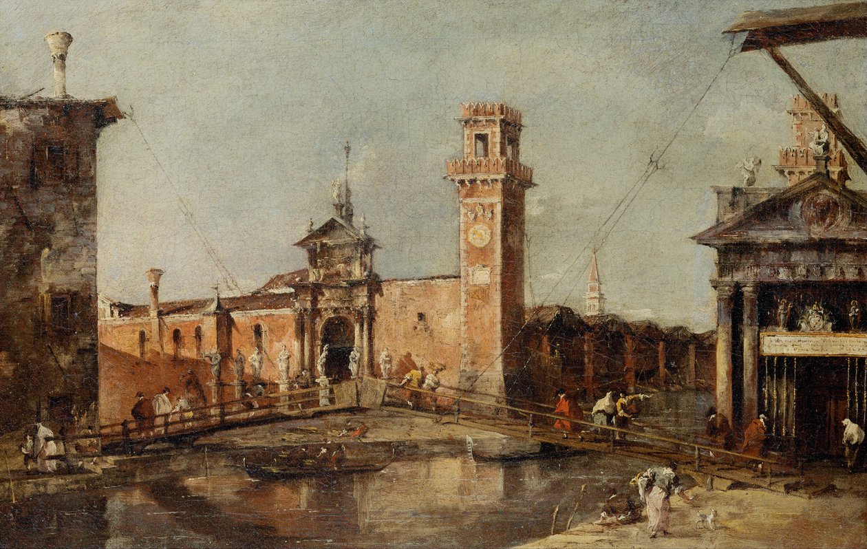 La entrada al Arsenal de Venecia de Francesco Guardi