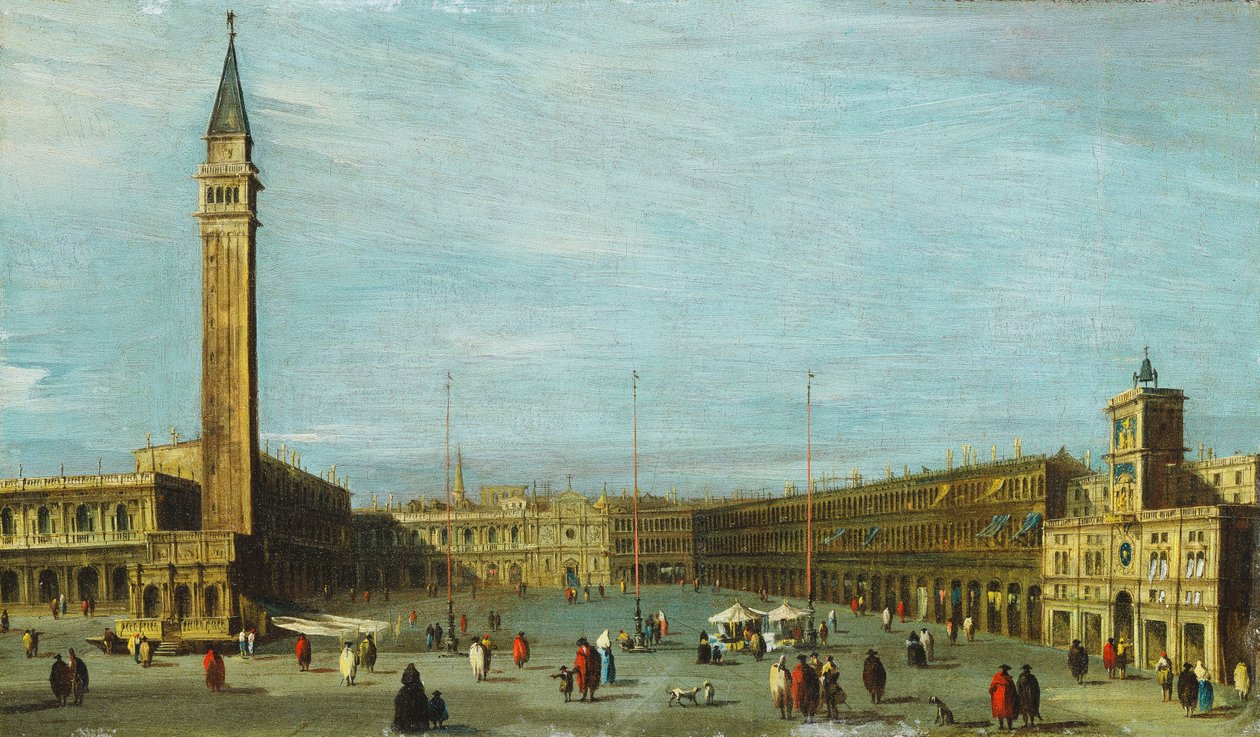 La Piazza San Marco, Venecia mirando al oeste de Francesco Guardi