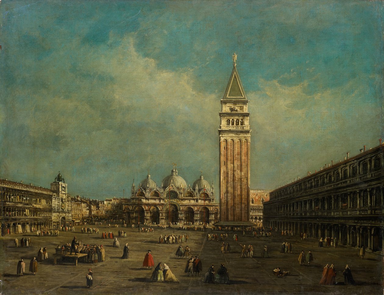La Piazza San Marco en Venecia de Francesco Guardi