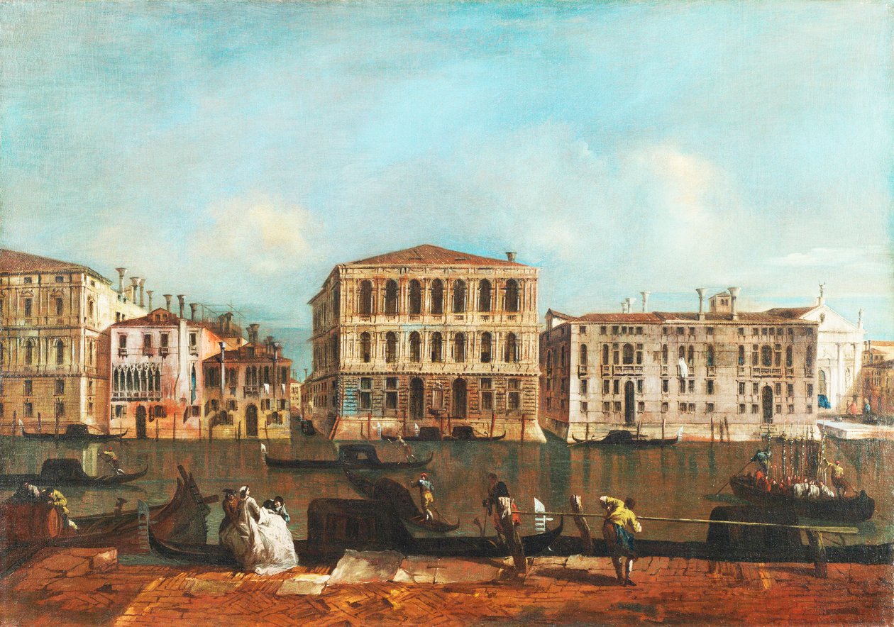 Venecia: El Gran Canal con el Palacio Pesaro de Francesco Guardi