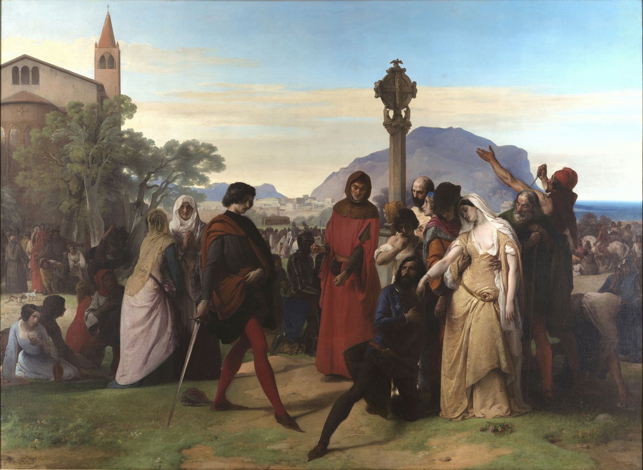 Italiano: I vespri siciliani Las vísperas sicilianas de Francesco Hayez