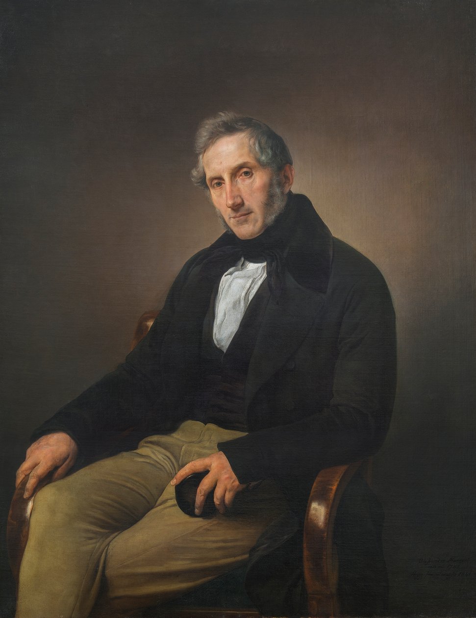 Retrato de Alessandro Manzoni de Francesco Hayez