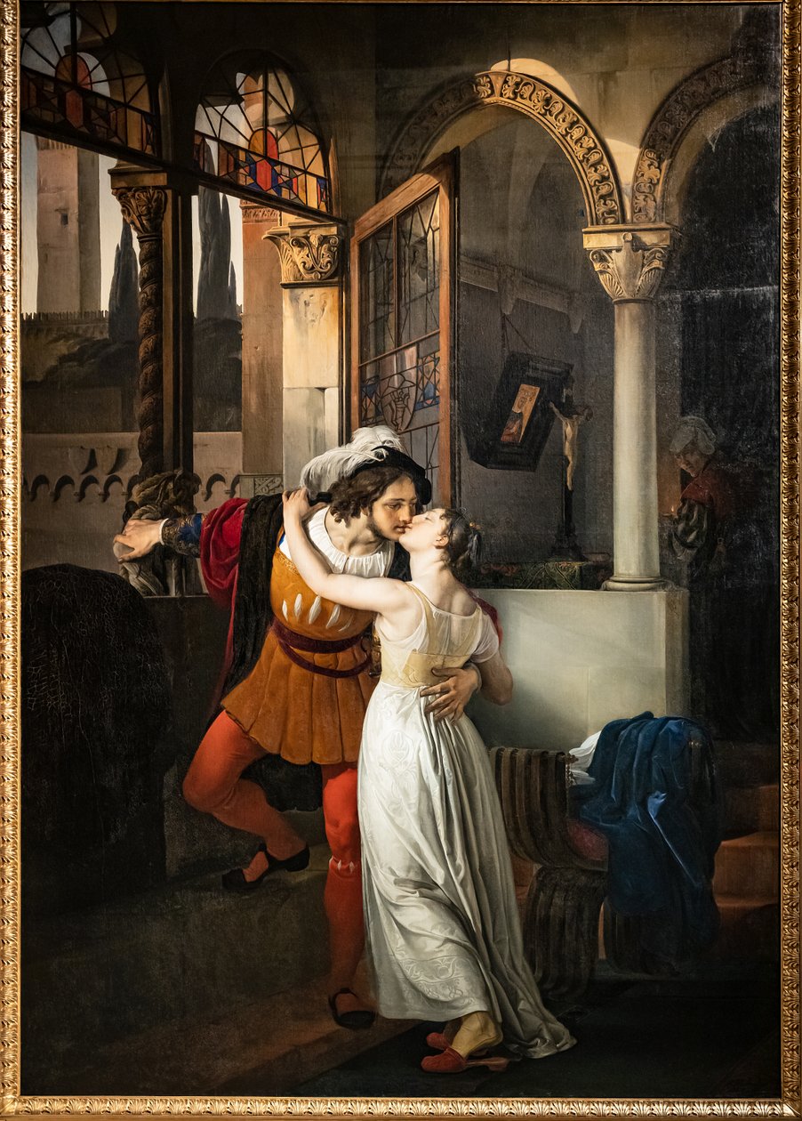 El último beso de Romeo a Julieta de Francesco Hayez