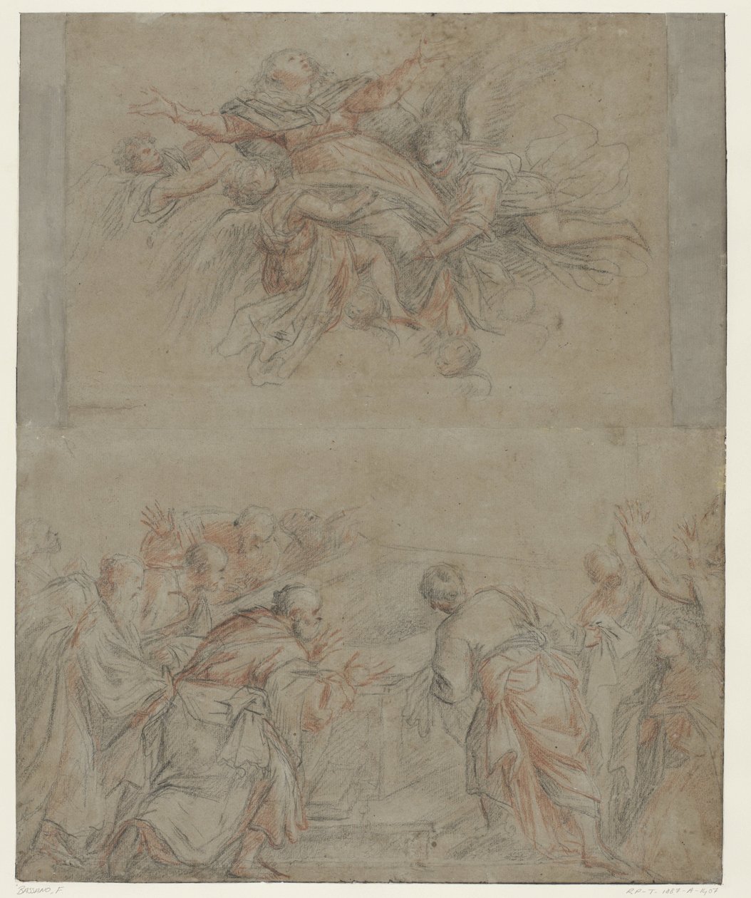 Ascensión de María de Francesco II Bassano
