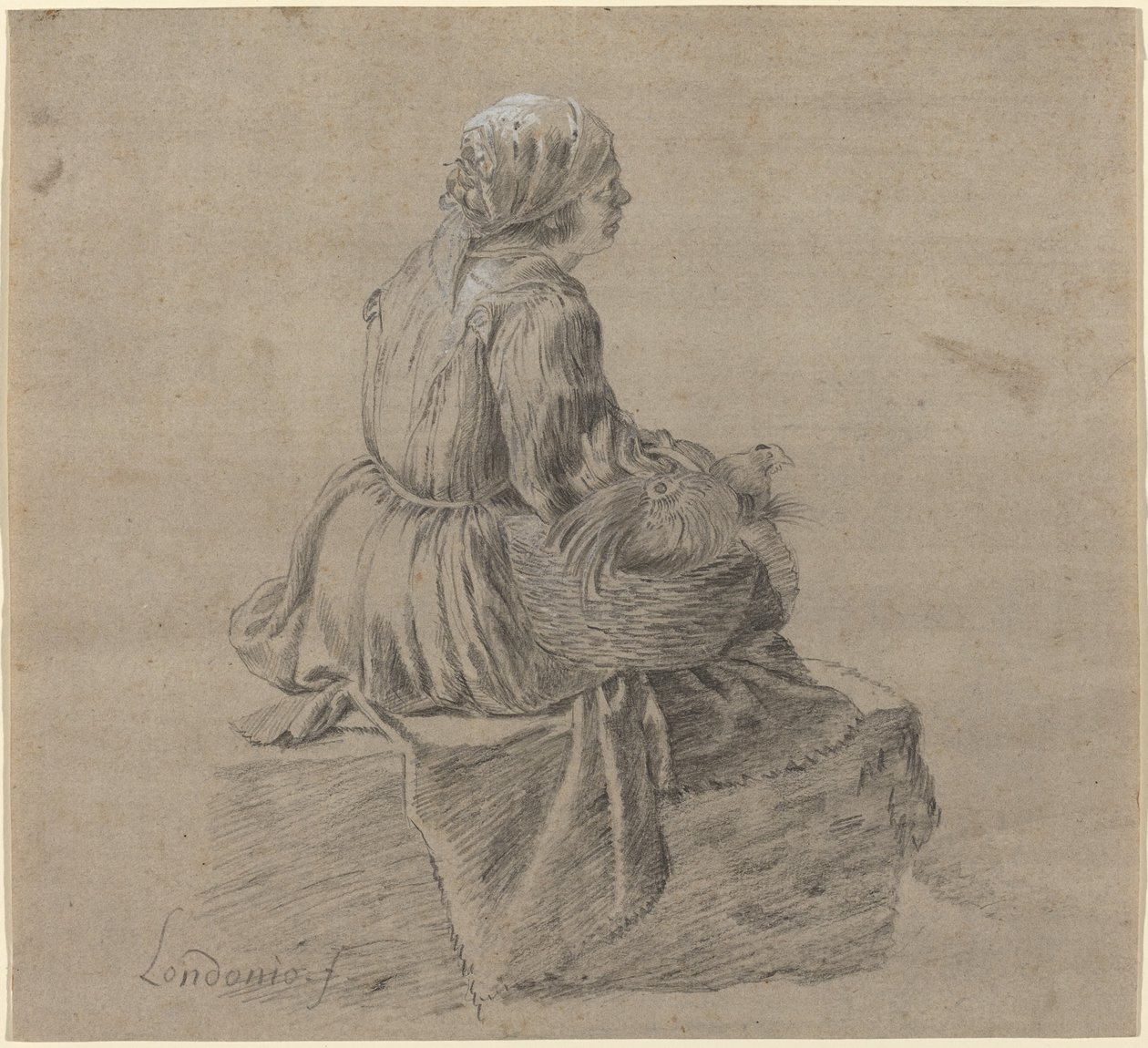 Mujer Campesina Sentada de Francesco Londonio