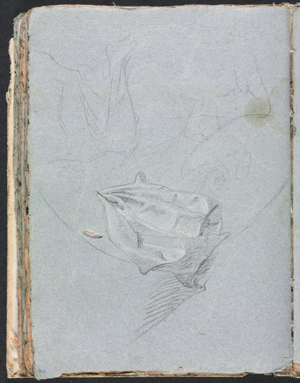Cuaderno de Bocetos de Verona: Estudio de drapeado (página 84) de Francesco Lorenzi