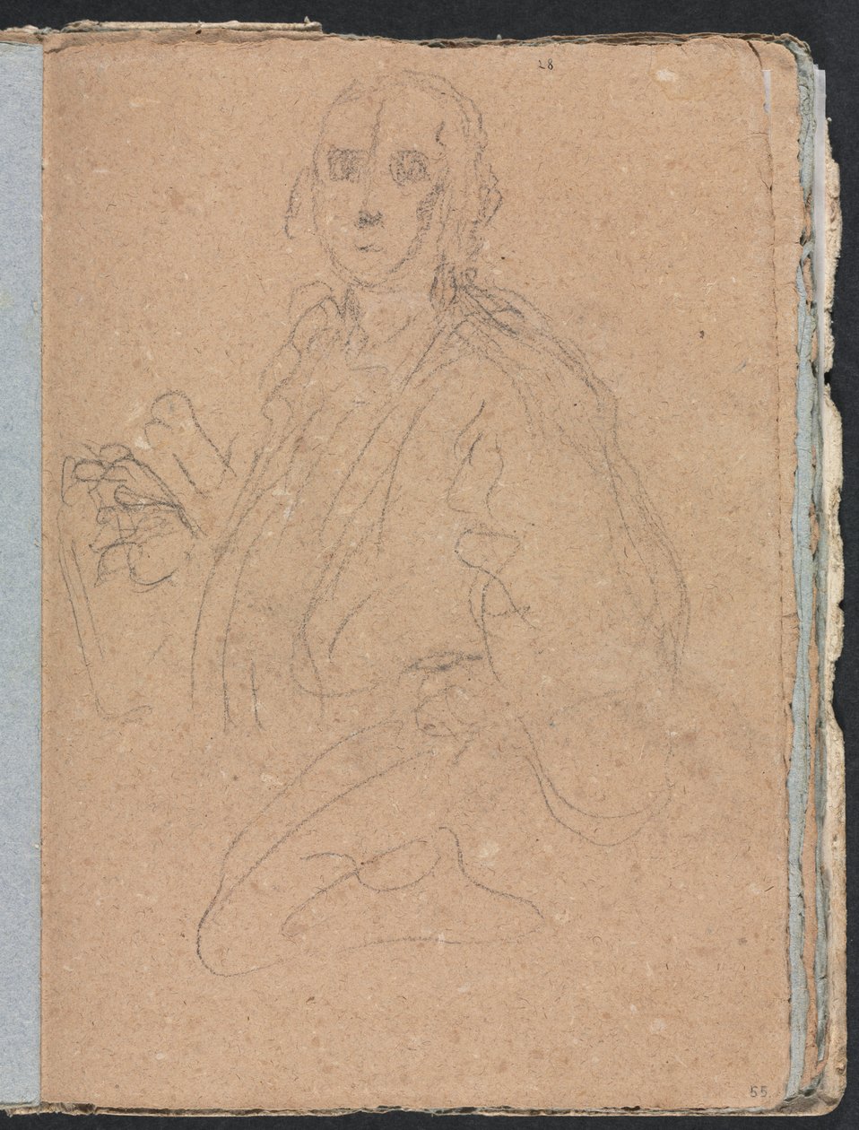 Cuaderno de bocetos de Verona: Caballeros página 55, 1760 de Francesco Lorenzi