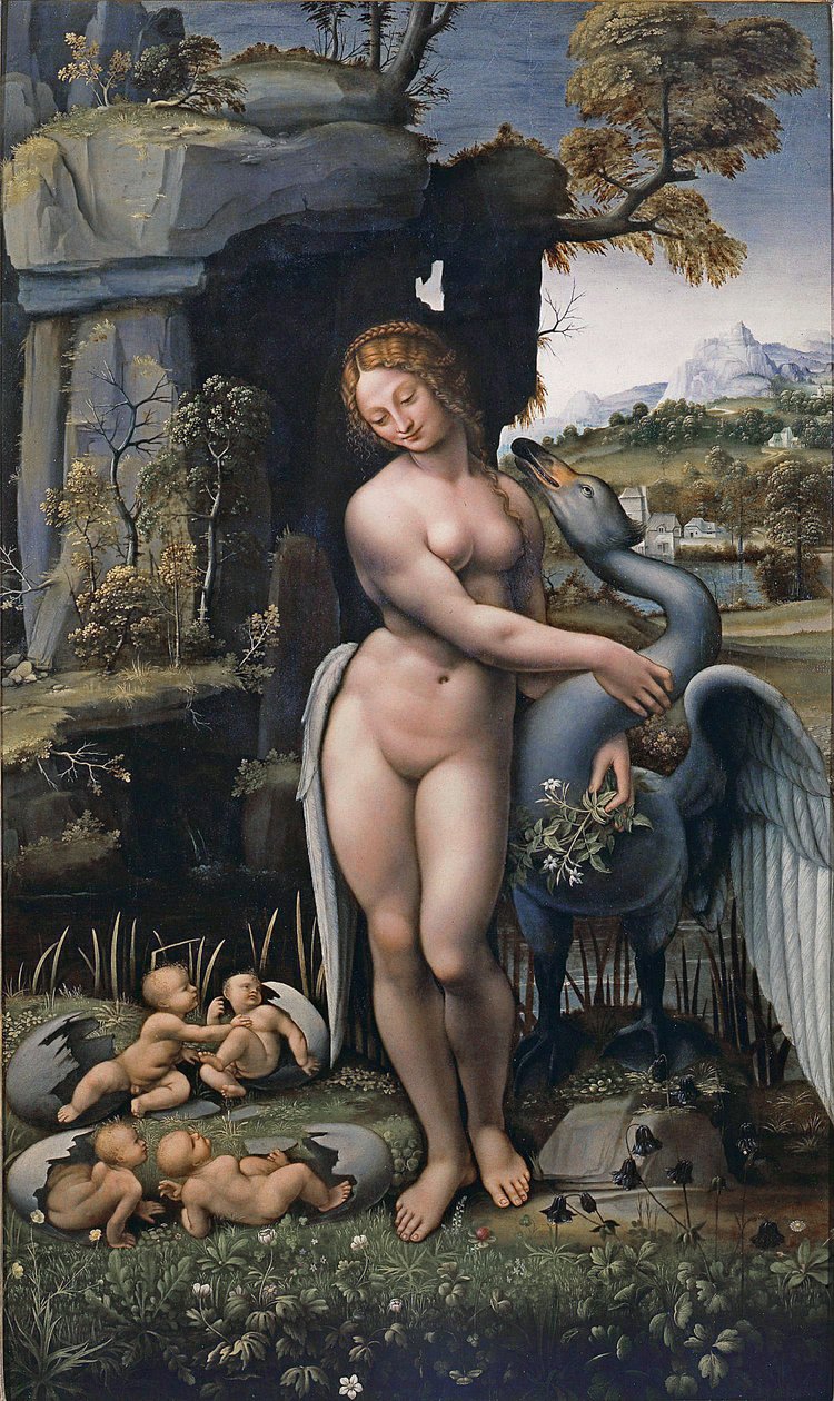 Leda y el cisne de Francesco Melzi