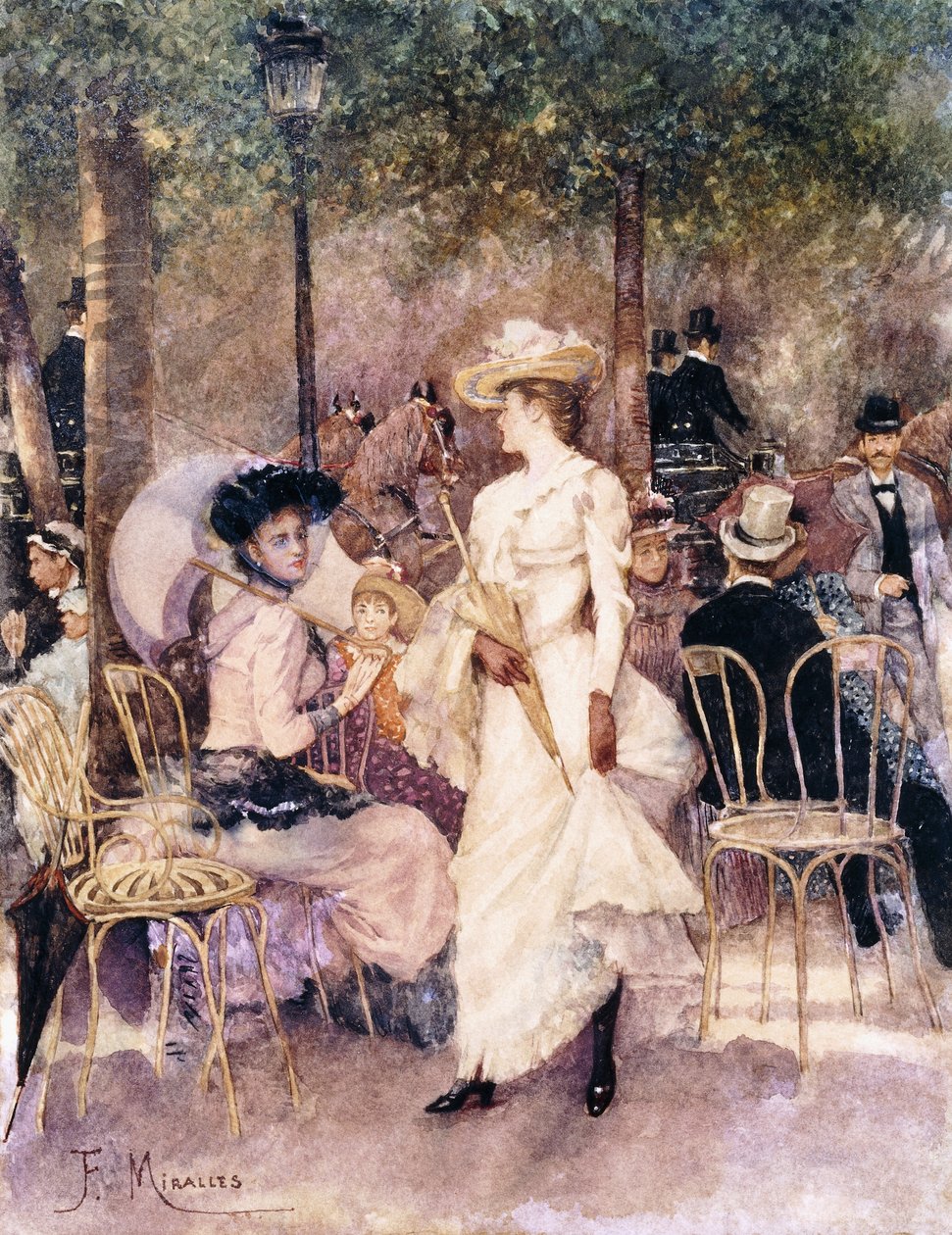 Figuras en un parque de Francesco Miralles Galaup