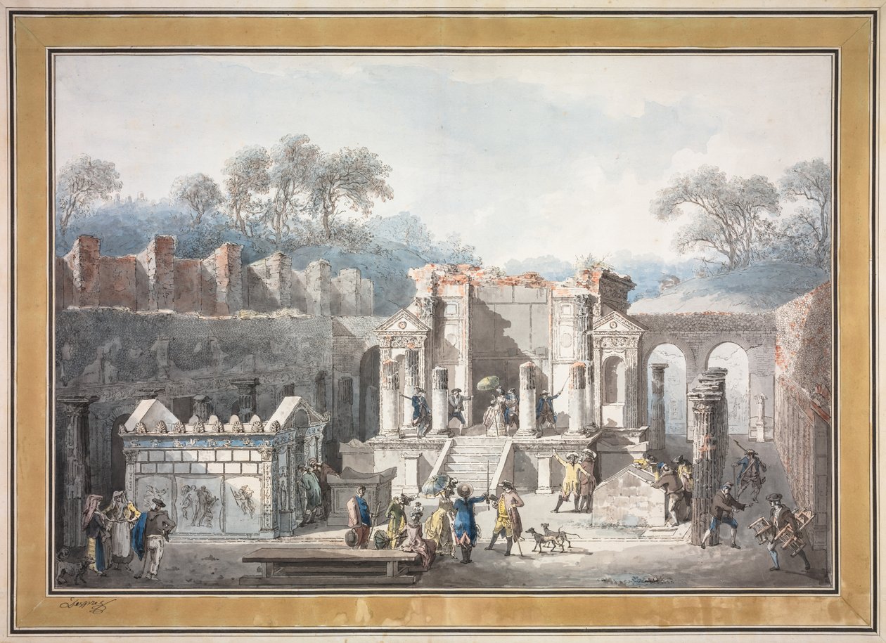 The Temple of Isis at Pompeii de Francesco Piranesi