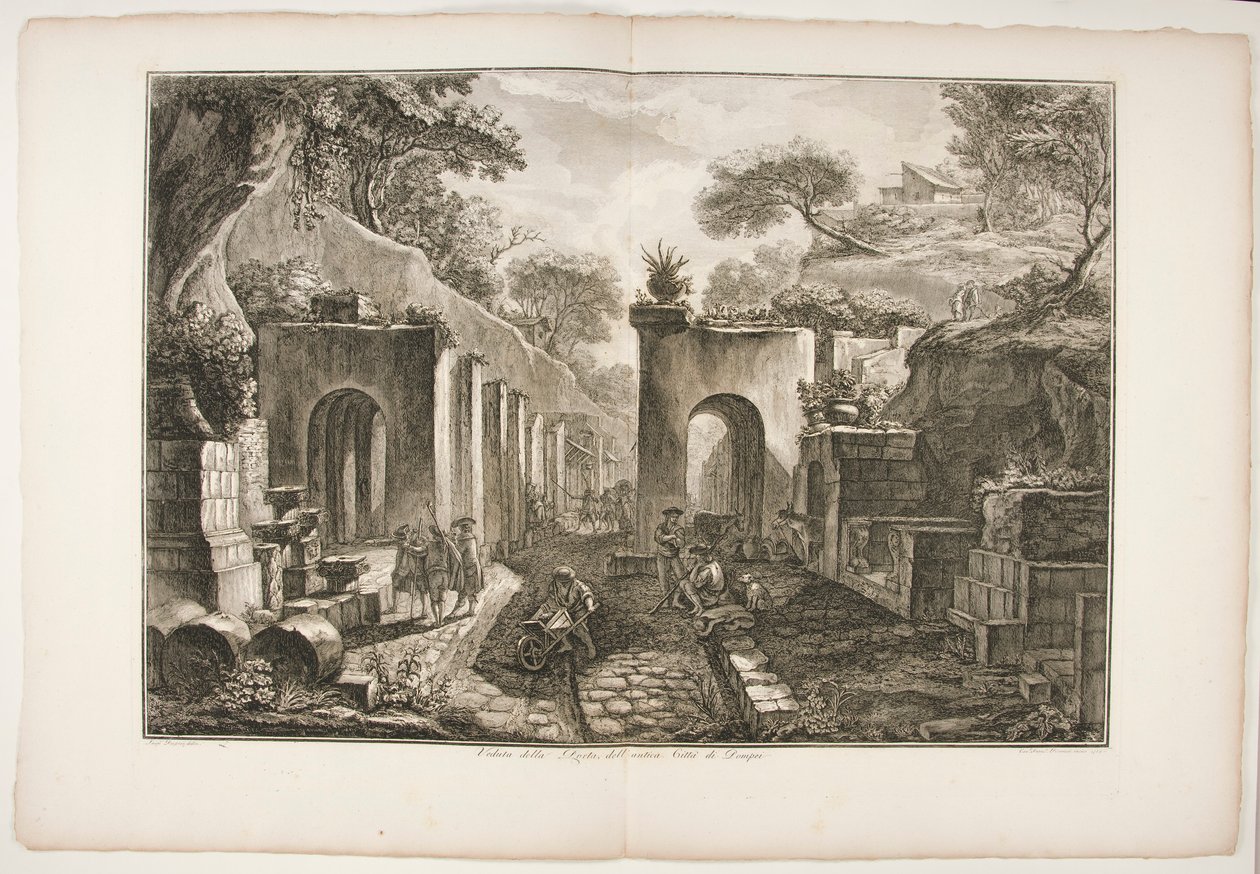 Vista de la Porta dell de Francesco Piranesi
