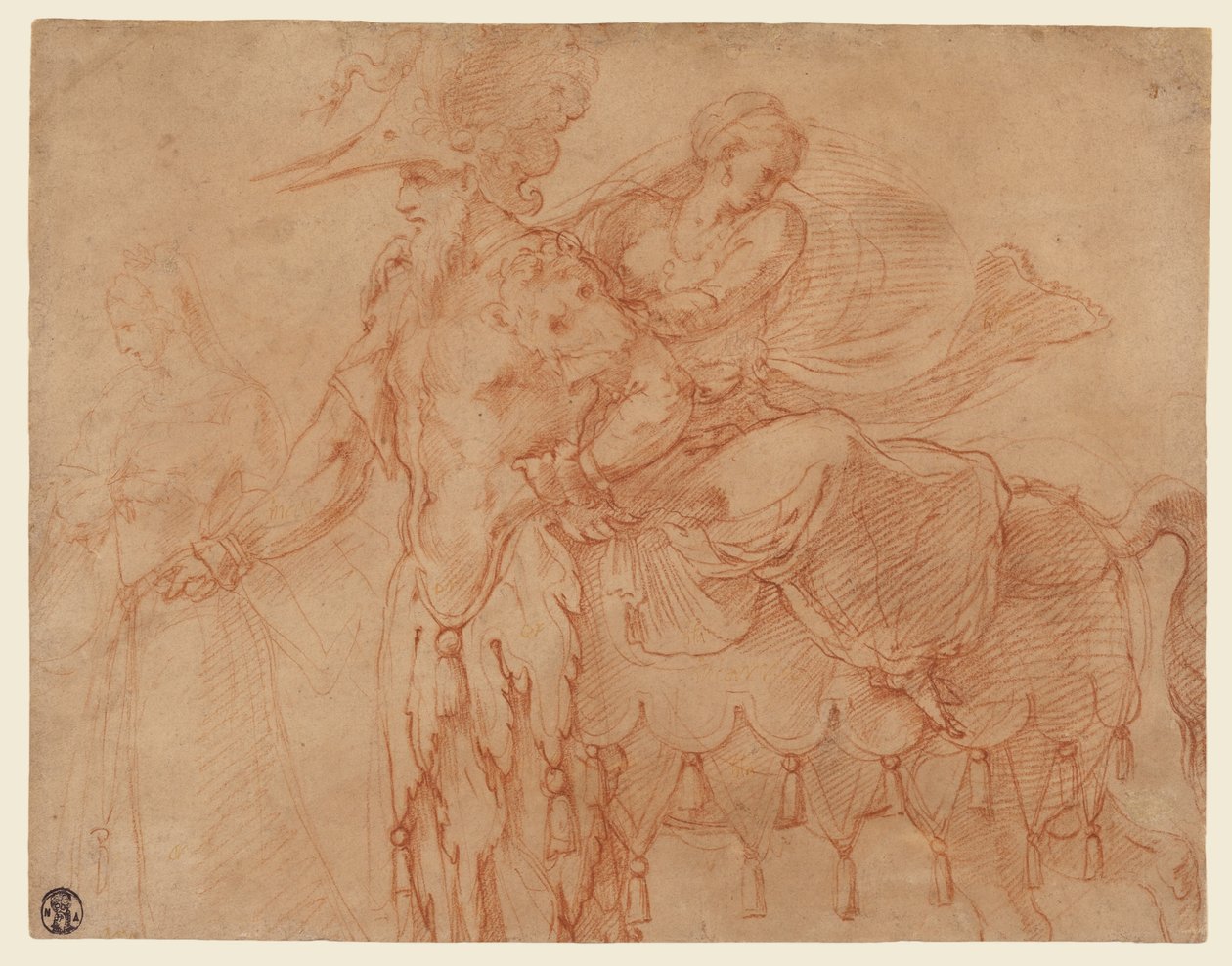 Centauro y Lapith de Francesco Primaticcio