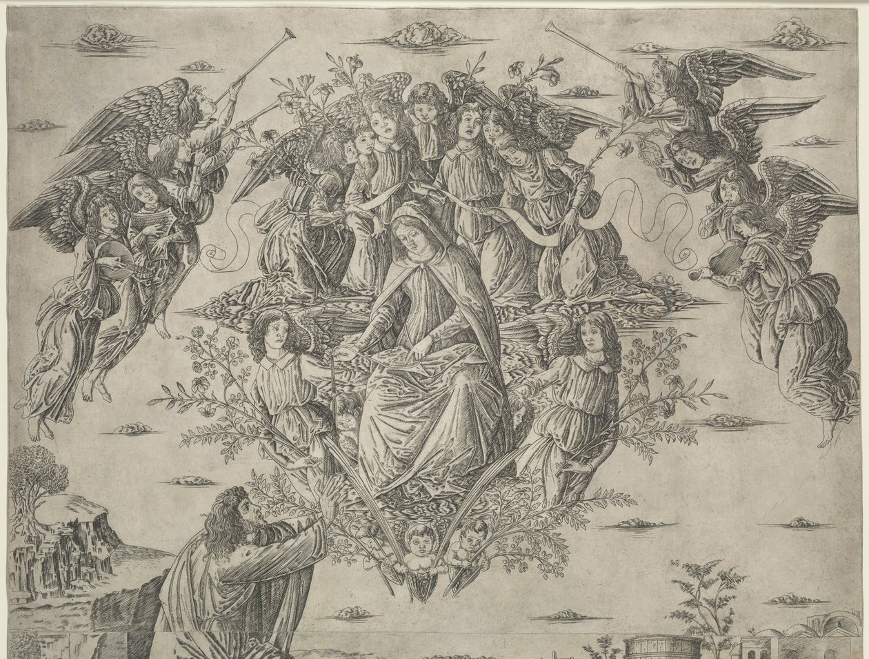 La Asunción de la Virgen, c. 1495 de Francesco Rosselli