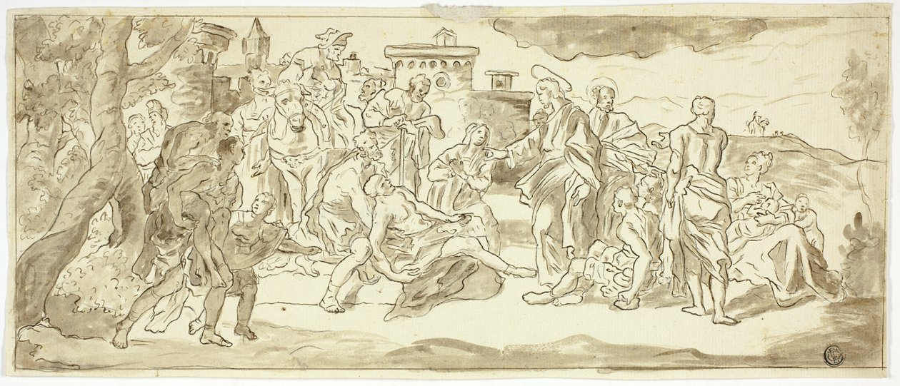 Cristo cura al cojo de Francesco Solimena