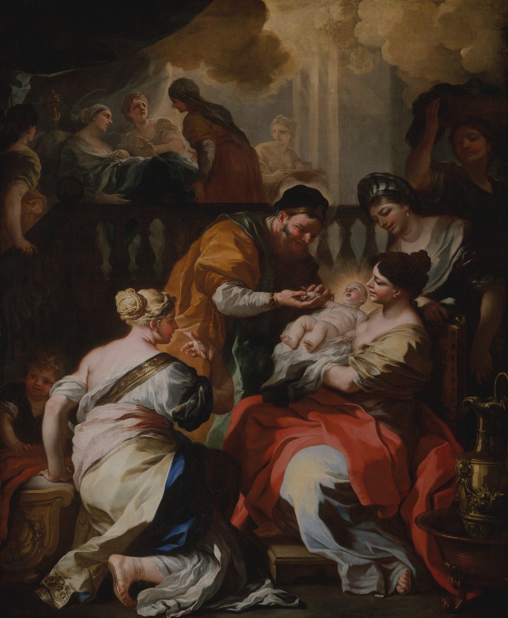 El nacimiento de la Virgen, ca. 1690 de Francesco Solimena