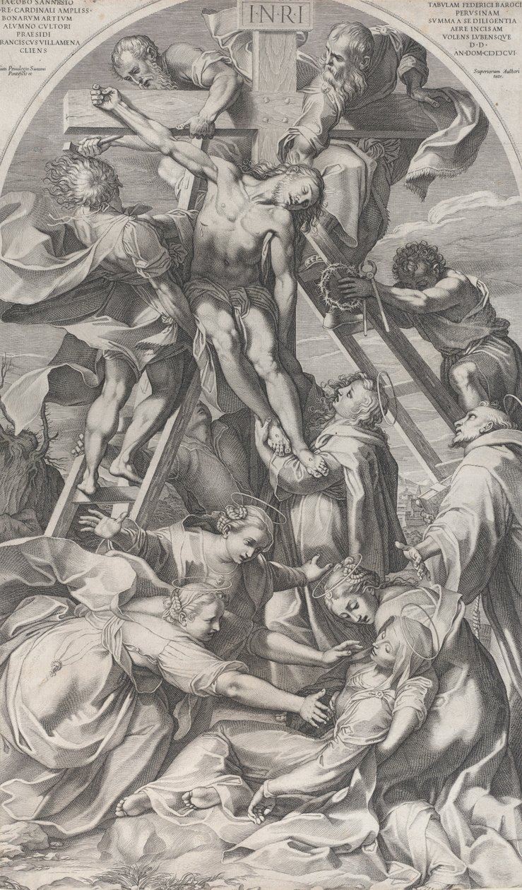 El descendimiento de la cruz de Francesco Villamena