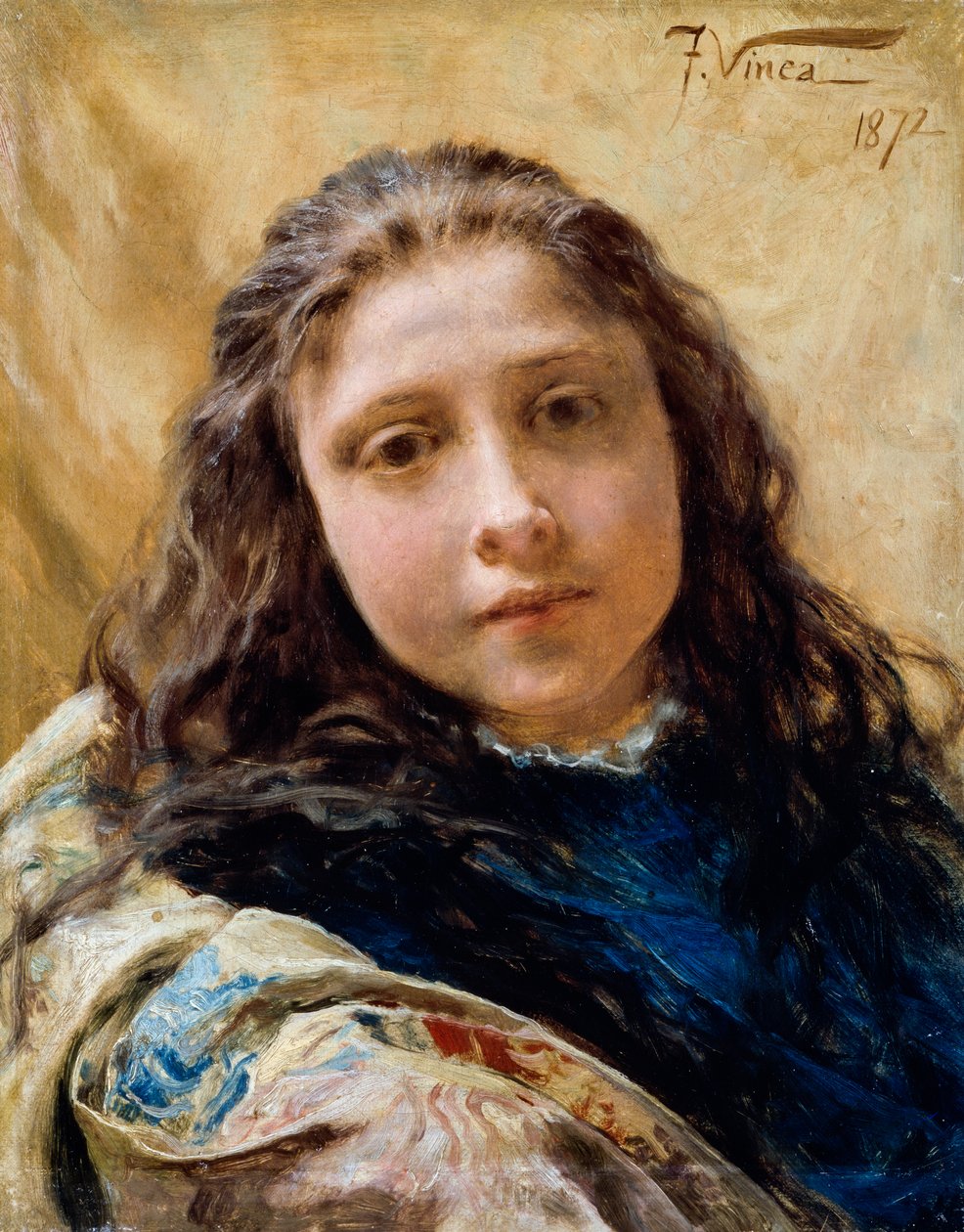 Retrato de niña de Francesco Vinea