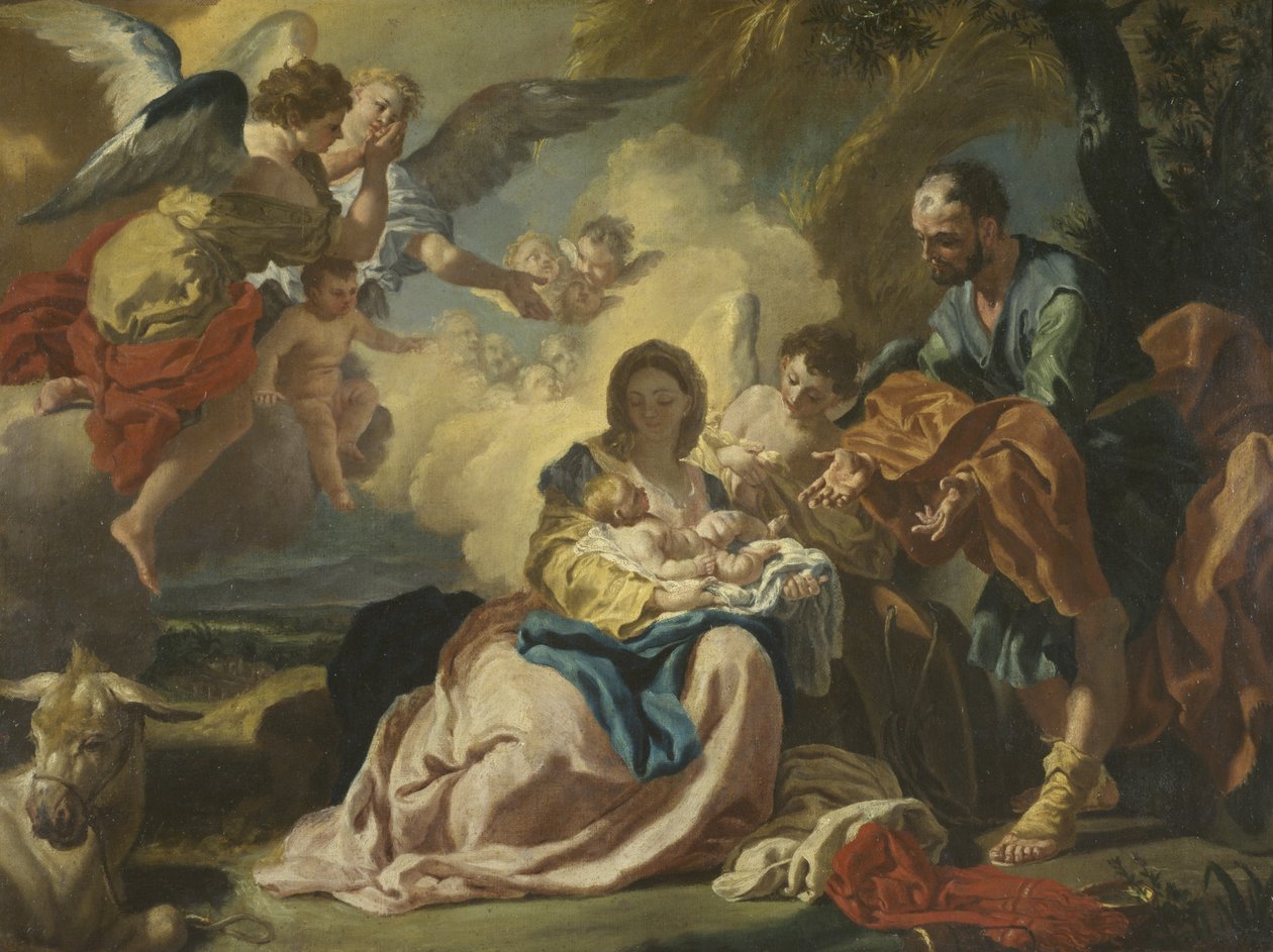 Descanso en la huida a Egipto de Francesco de Mura