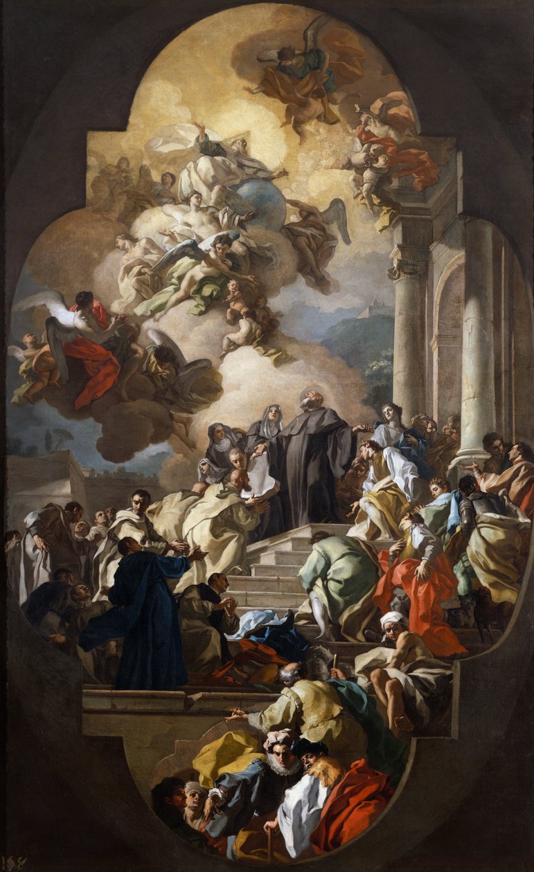 Visión de San Benito de Francesco de Mura