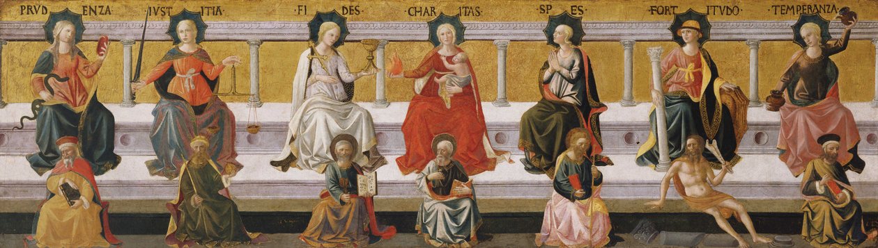 Las siete virtudes, c. 1450 de Francesco di Stefano Pesellino