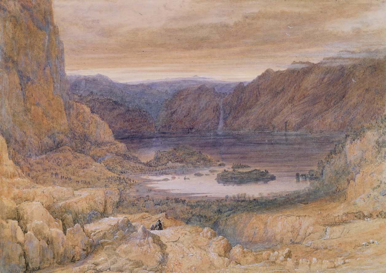 Un Lago de Montaña, Noruega, c.1827 de Francis Danby