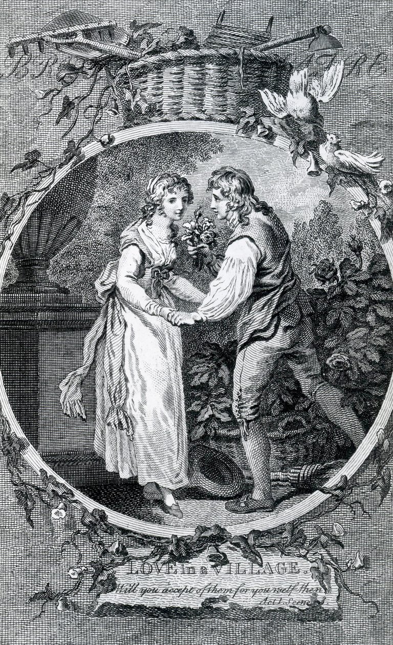 Amor en un pueblo, 1791 de Francis Wheatley