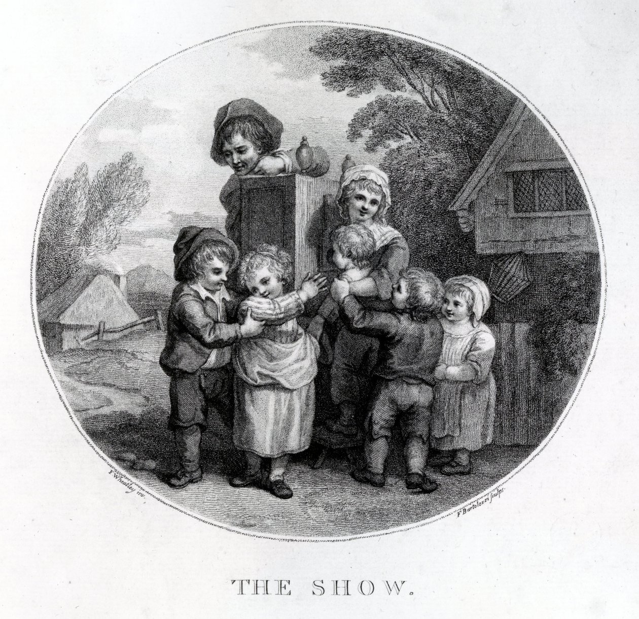 El espectáculo de mirilla, 1789 de Francis Wheatley