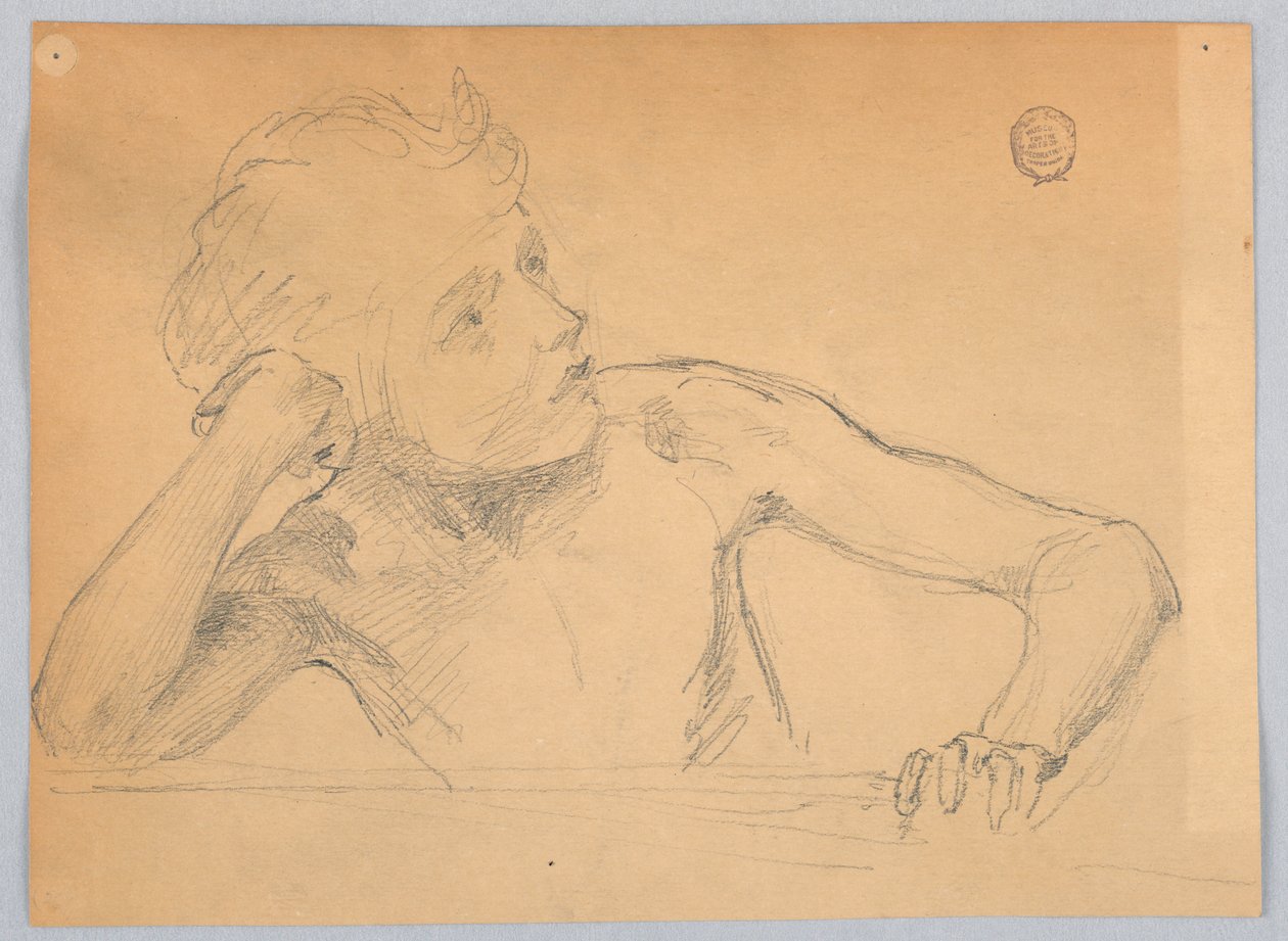 Estudio de figura de Francis Augustus Lathrop
