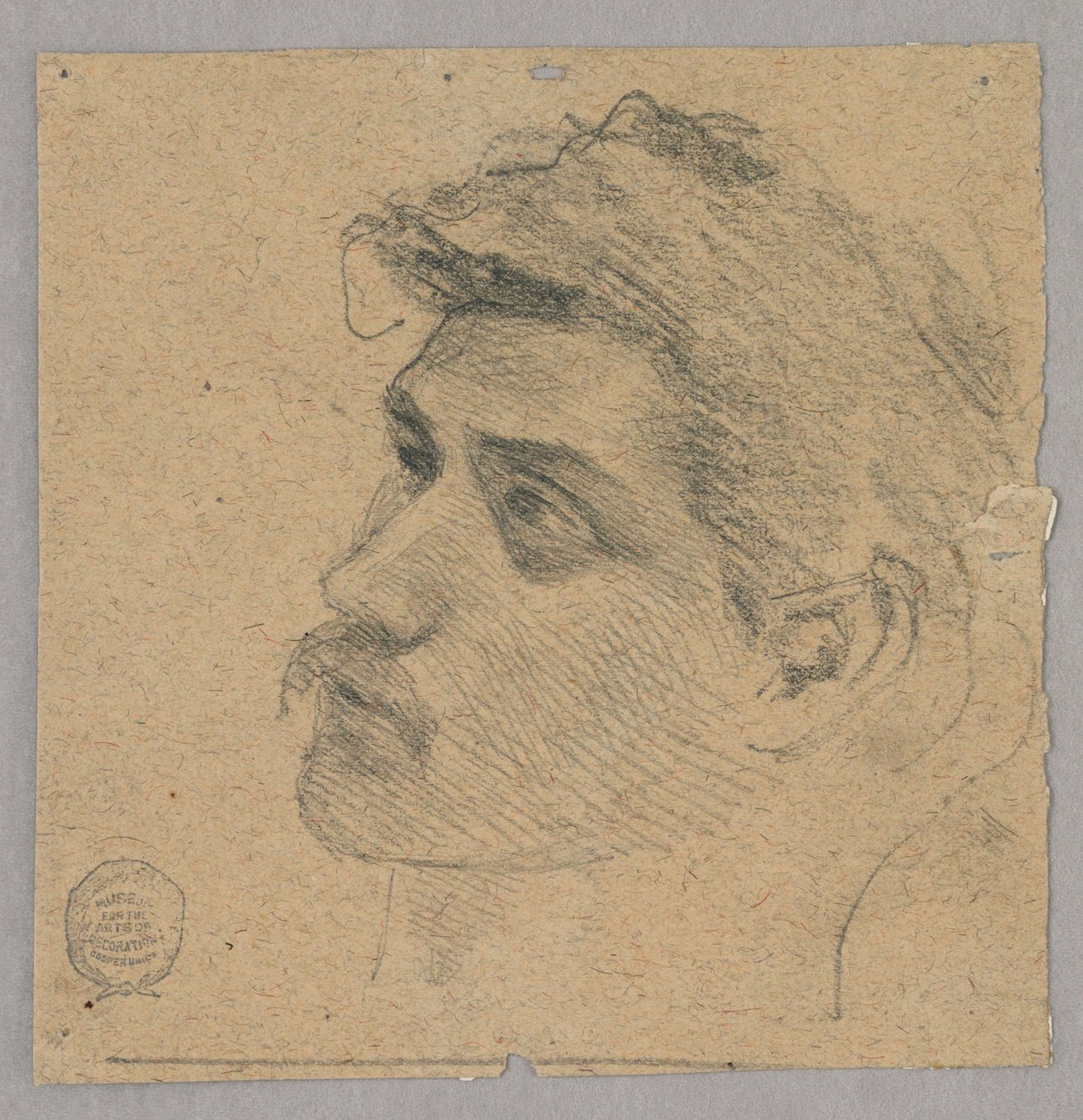 Cabeza de un hombre de Francis Augustus Lathrop
