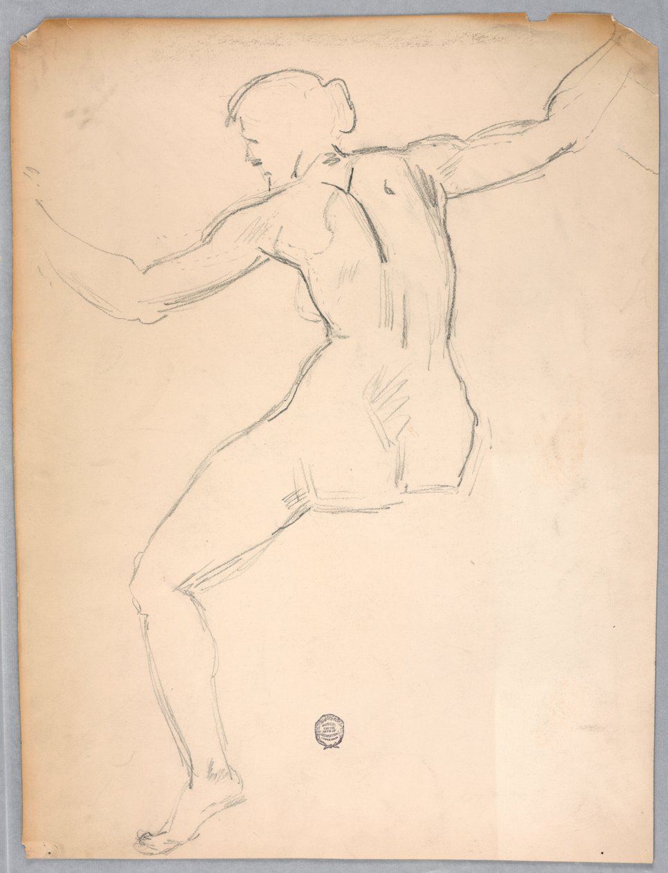 Boceto para "Noche" de Francis Augustus Lathrop