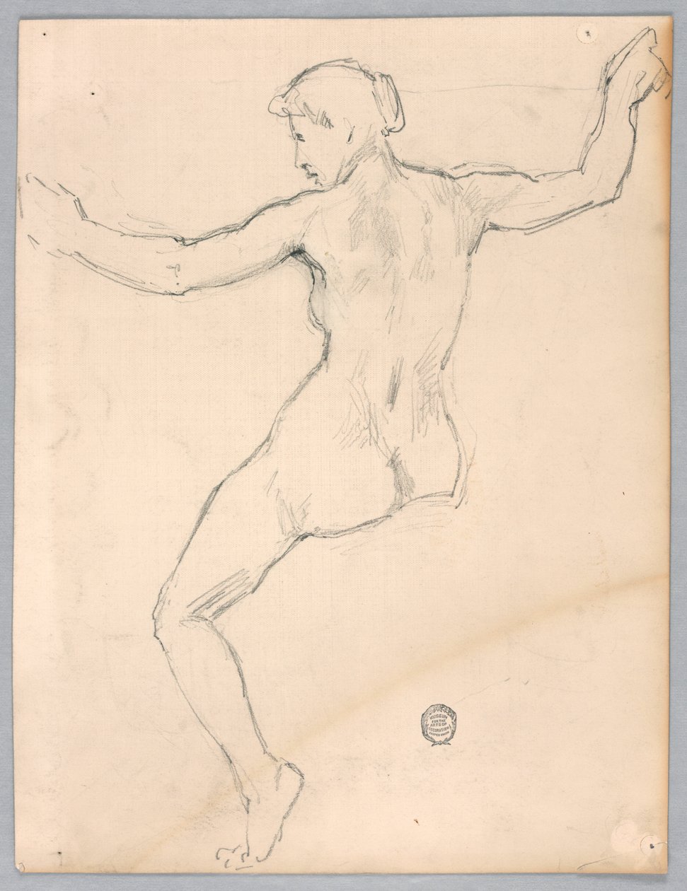 Boceto para "Noche" de Francis Augustus Lathrop