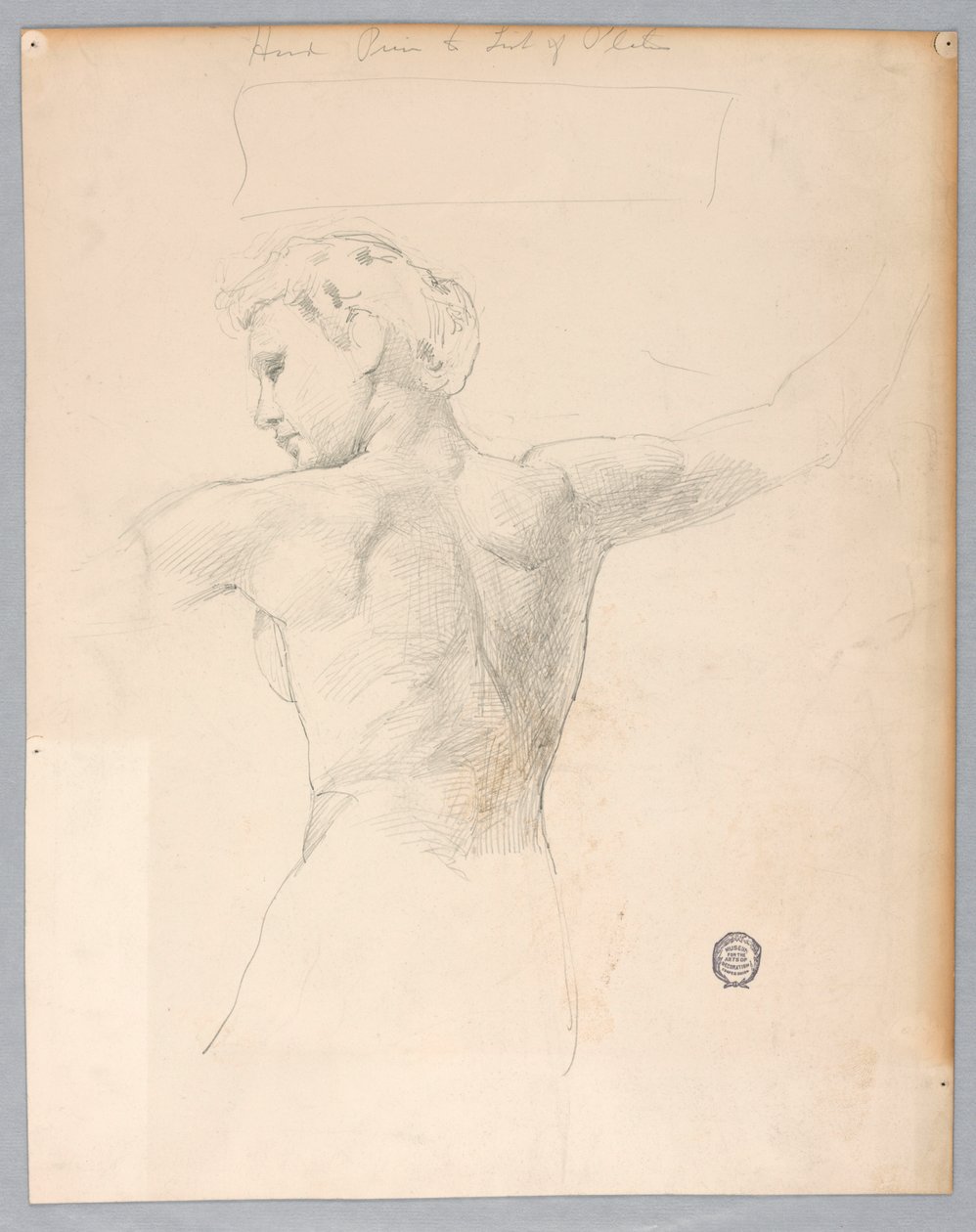 Boceto para "Noche" de Francis Augustus Lathrop