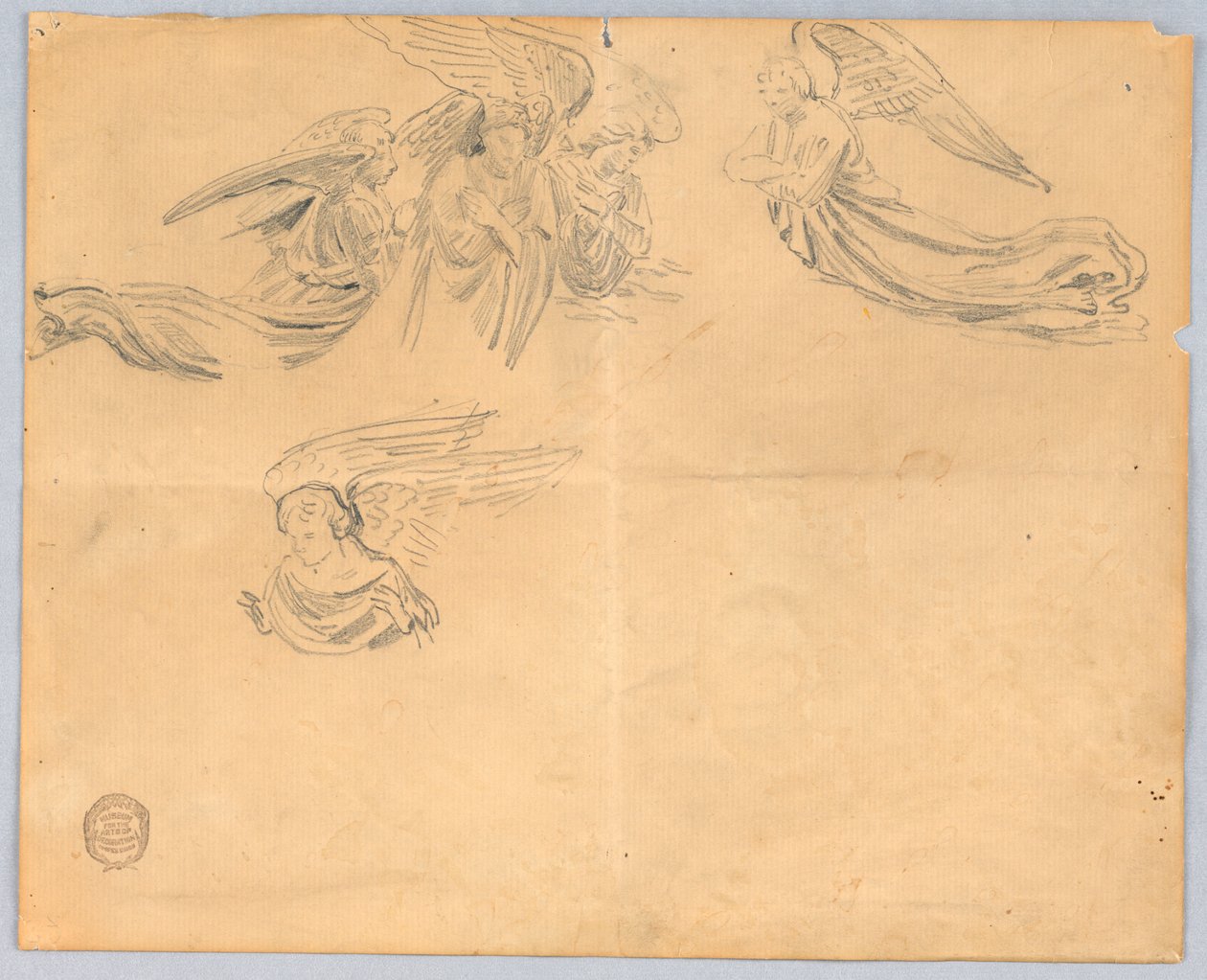 Boceto de ángeles de Francis Augustus Lathrop